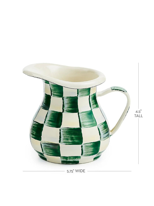 Emerald Check Little Creamer