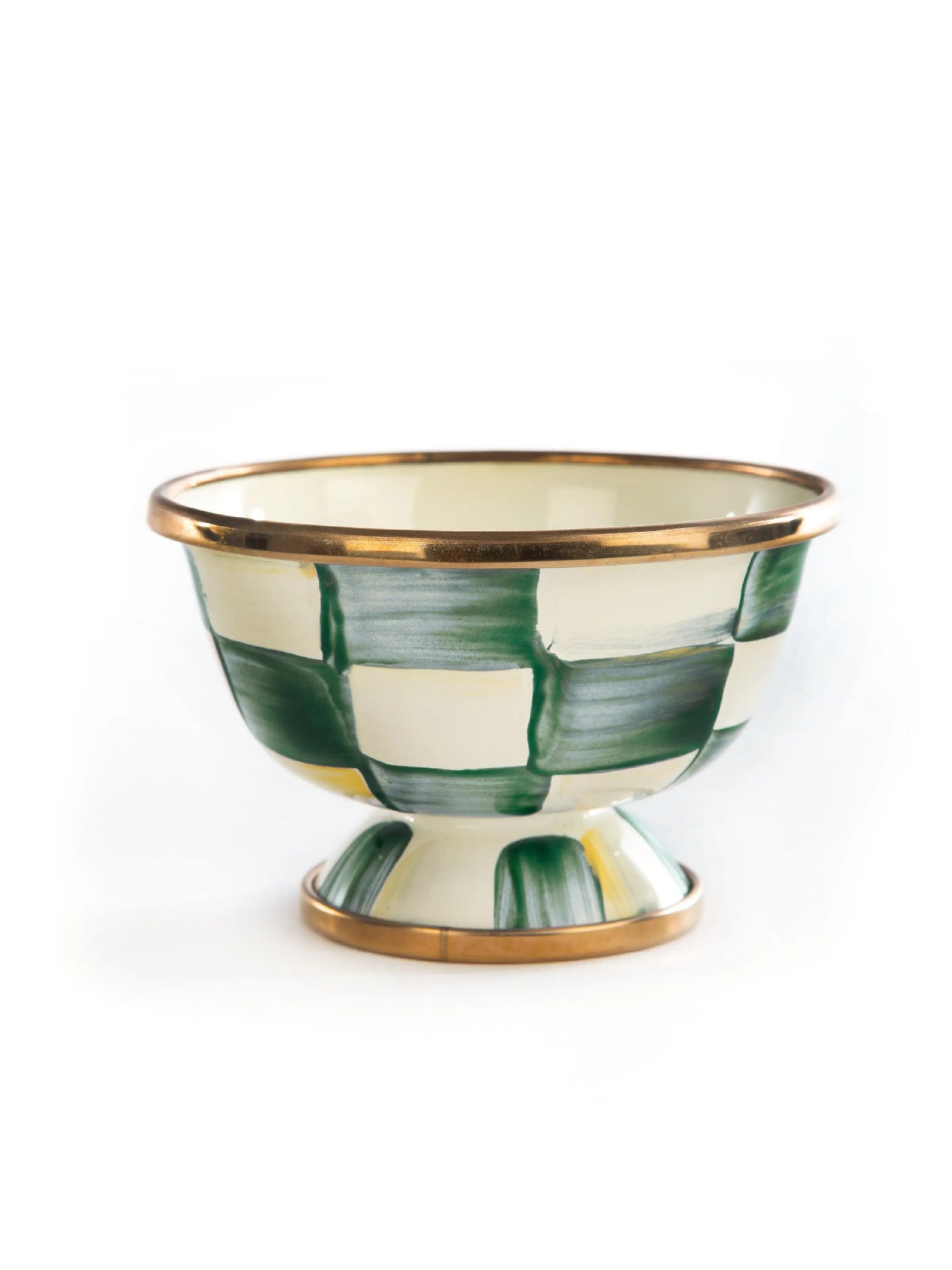 Emerald Check Little Sugar Bowl