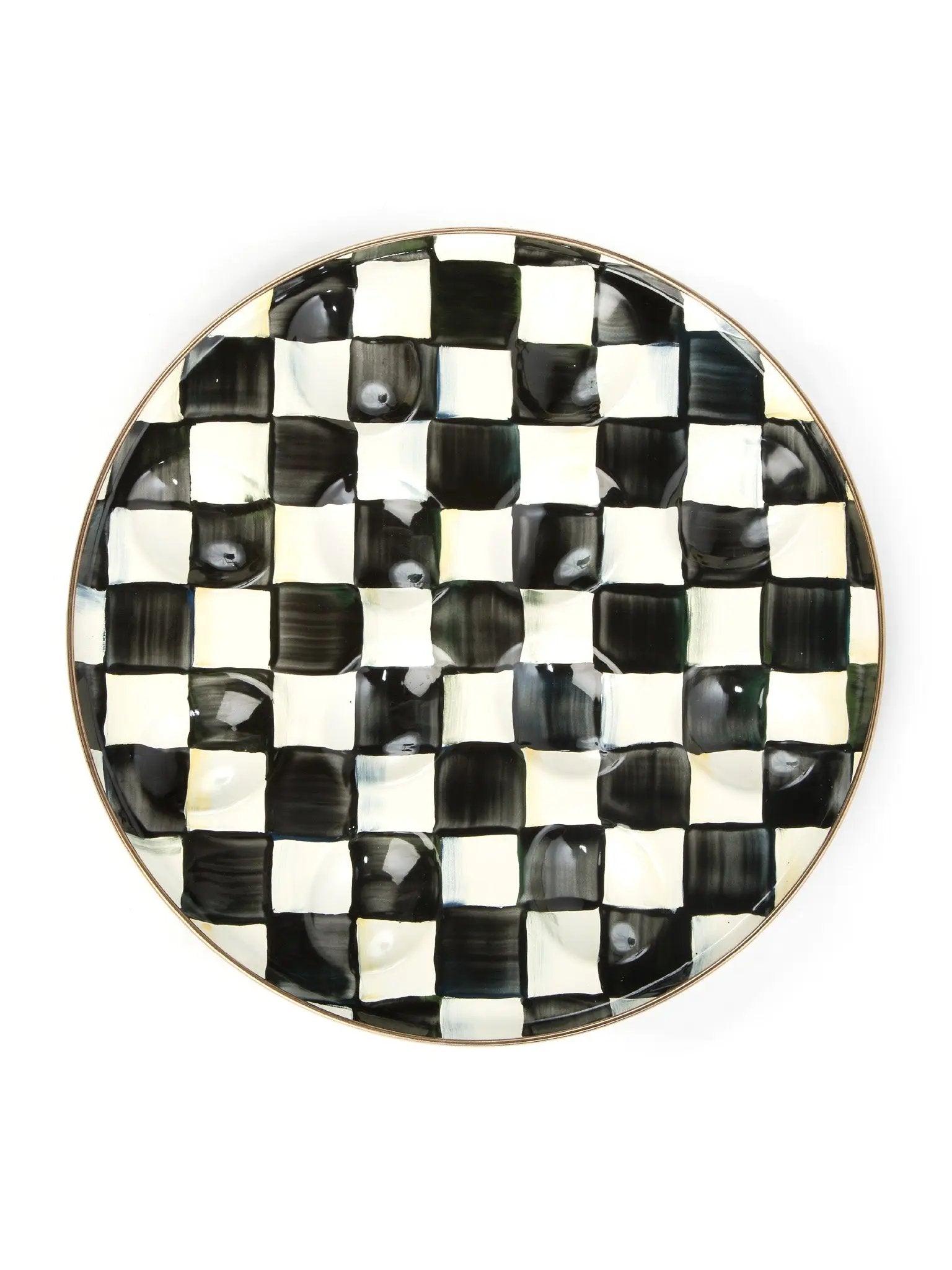 Courtly Check Egg Plate