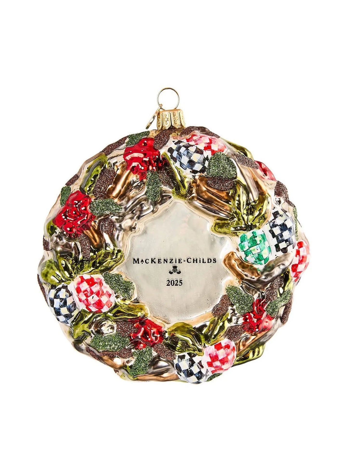 2025 Mackenzie-childs Wreath Glass Ornament
