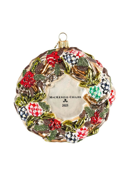 2025 Mackenzie-childs Wreath Glass Ornament