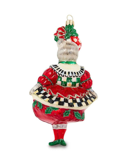 Check It Out Miss Kitty Glass Ornament