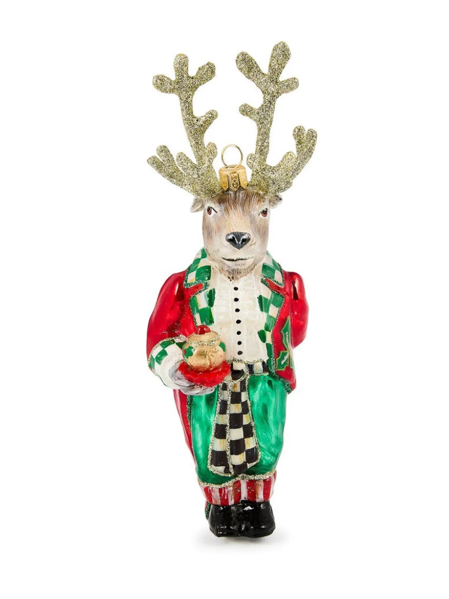 Check It Out Reindeer Butler Ornament