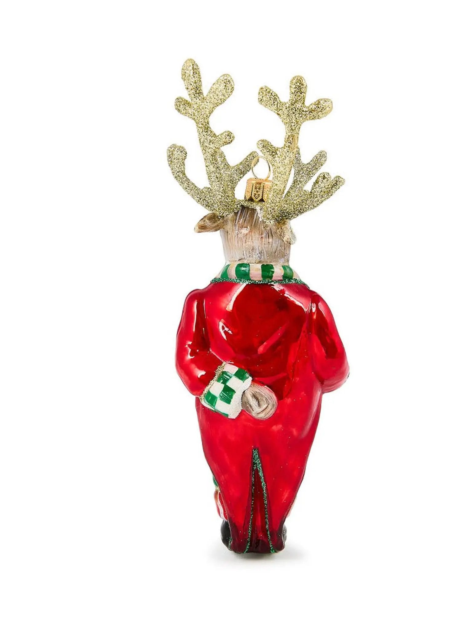Check It Out Reindeer Butler Ornament