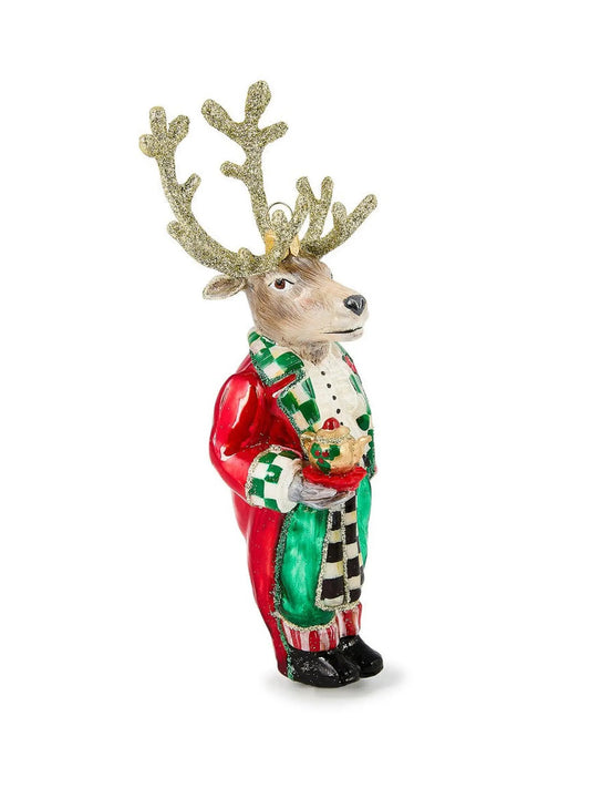 Check It Out Reindeer Butler Ornament