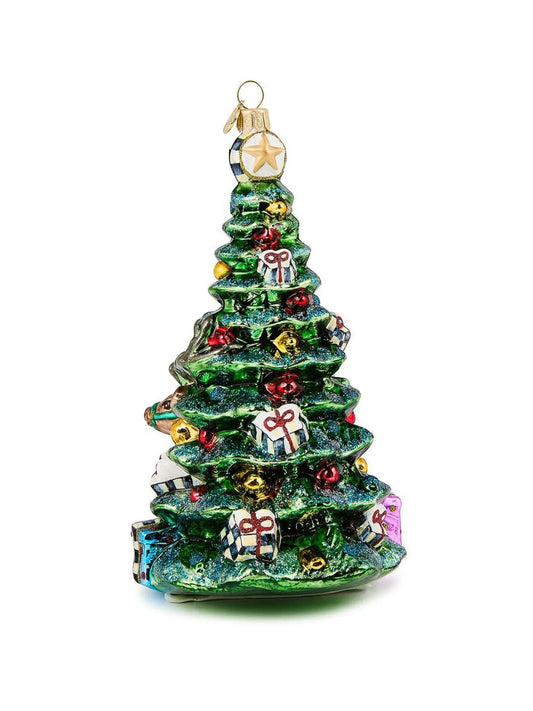 Holiday Forest Tree Glass Ornament