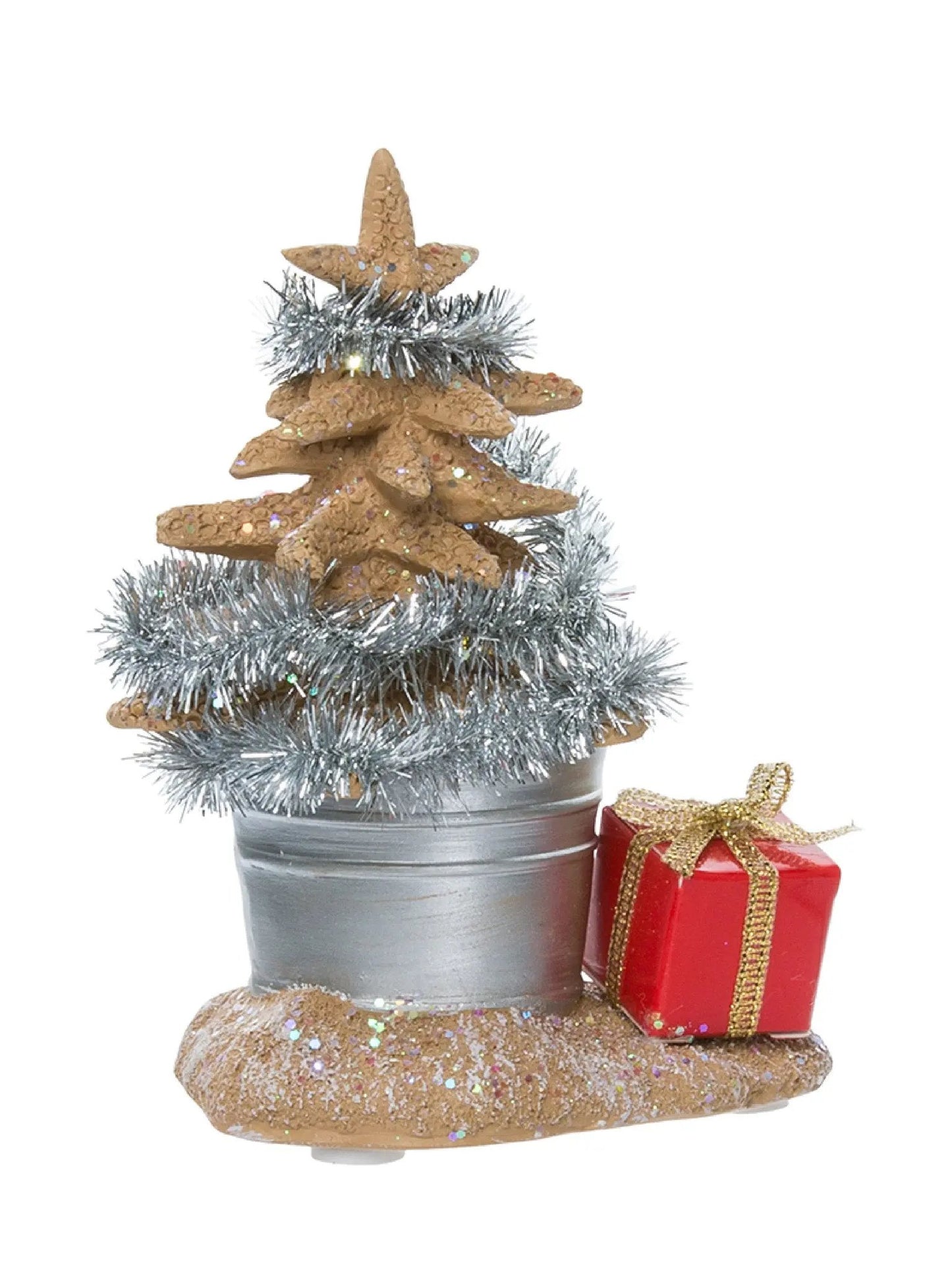 10-Inch Beach Santa With Margarita & Beer | 2-Piece Figurine Set