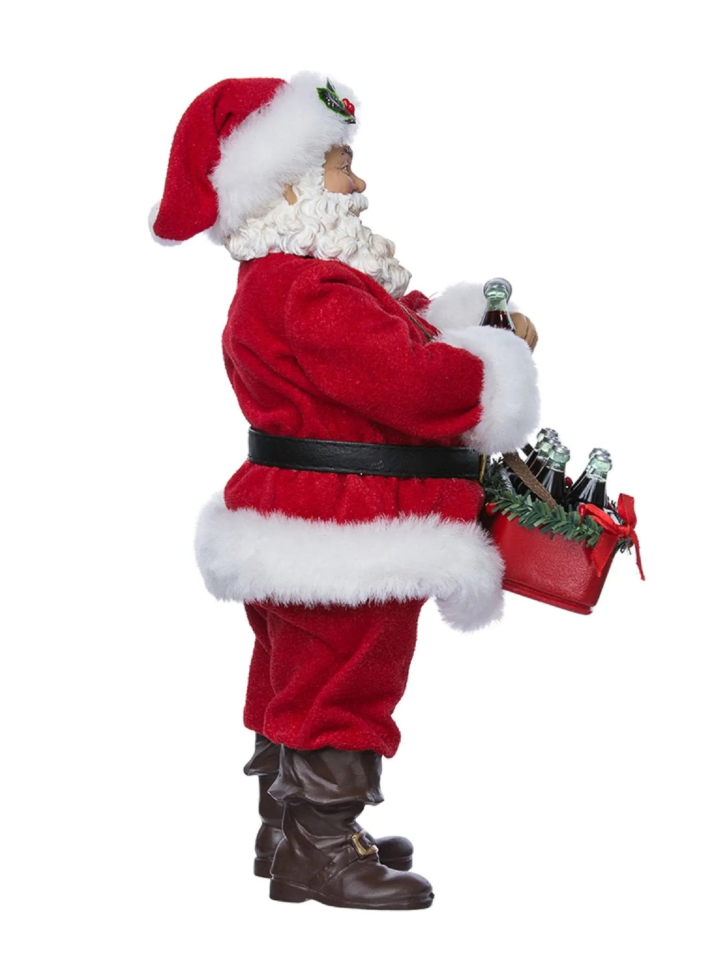 10-Inch Santa With Coca-cola® Six-pack | Collectible Holiday Figurine