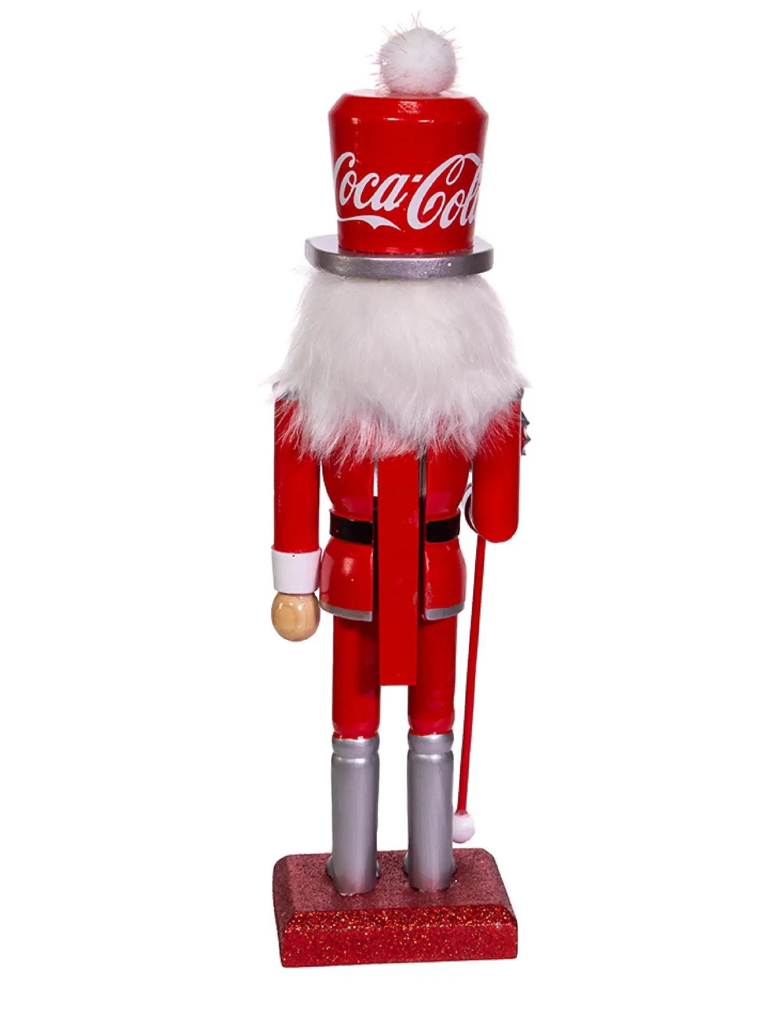 10-Inch Wooden Coca-cola® Nutcracker With Bottle Cap Staff