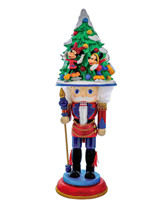 15.25-Inch Disney Mickey & Minnie Ice Skating Nutcracker