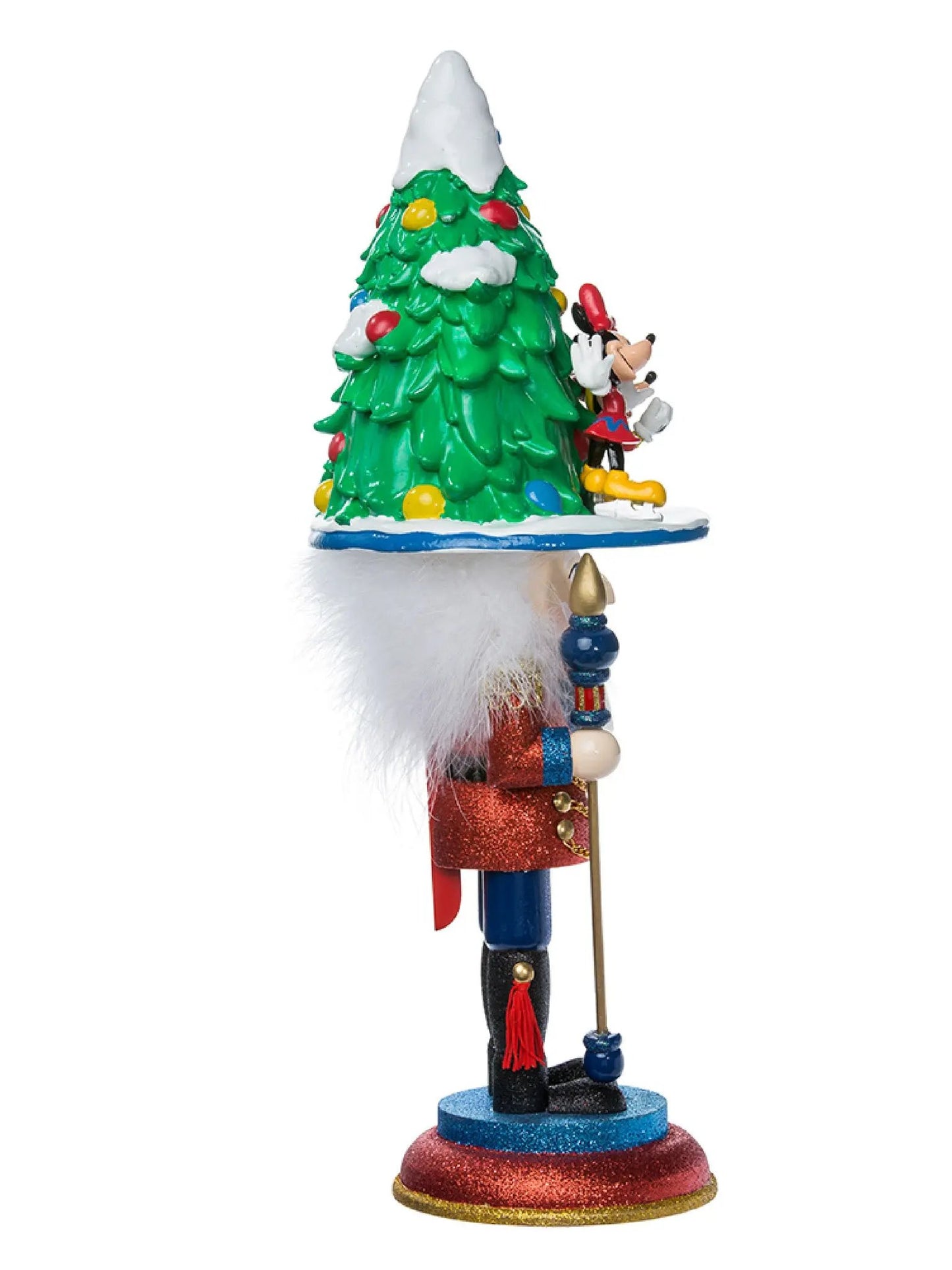 15.25-Inch Disney Mickey & Minnie Ice Skating Nutcracker