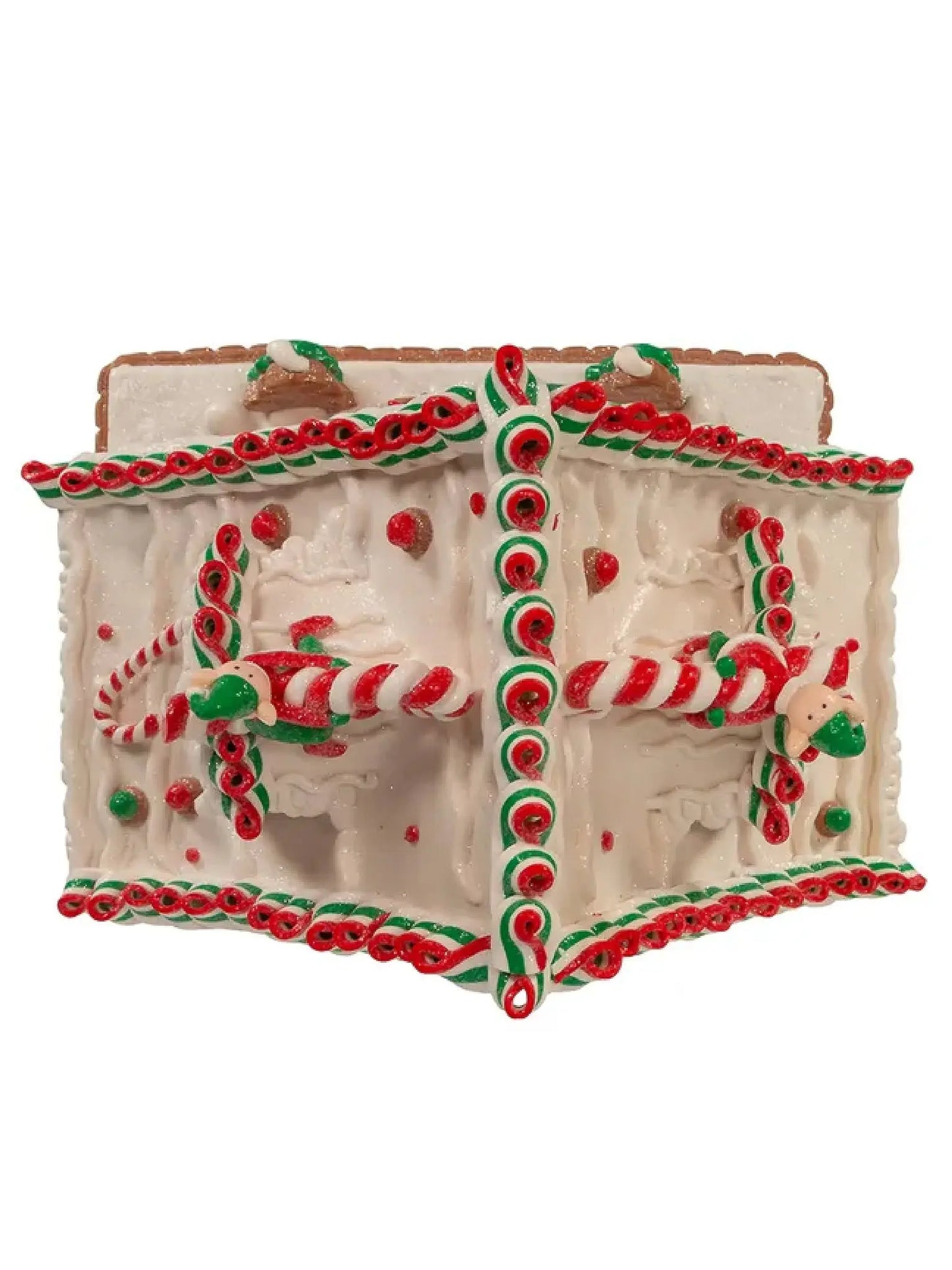 10.5" Light-up Gingerbread Santa's Workshop