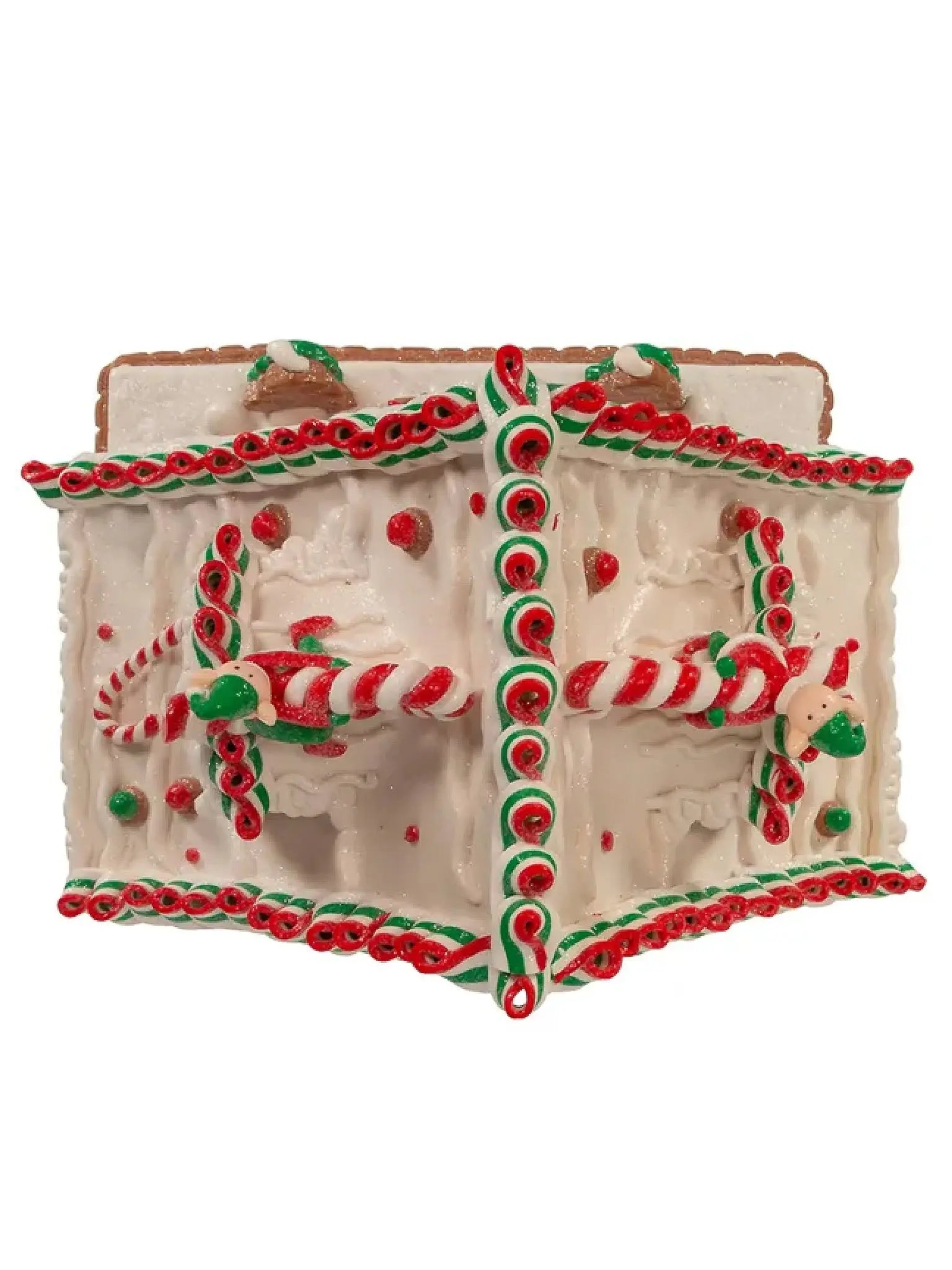 10.5" Light-up Gingerbread Santa's Workshop