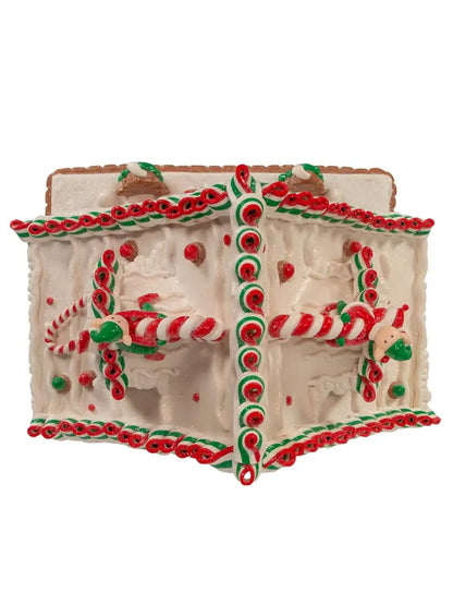 10.5" Light-up Gingerbread Santa's Workshop