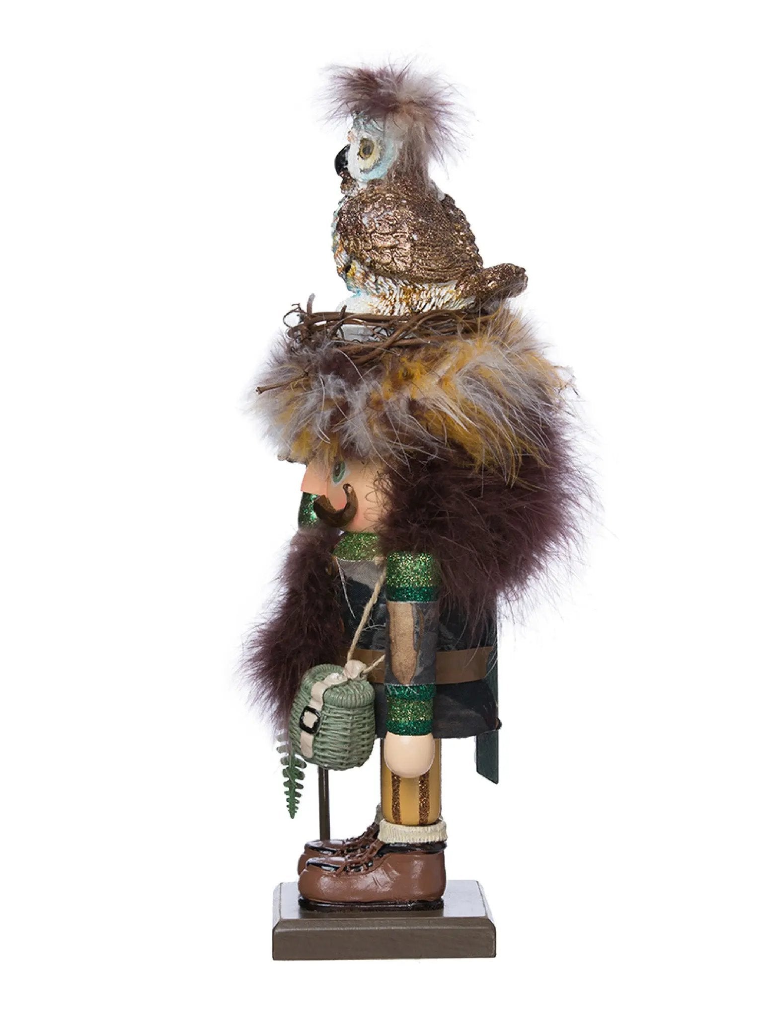 16-Inch Woodland Woodsman Nutcracker With Owl On Hat | Hollywood Collection