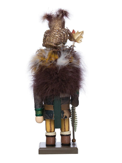 16-Inch Woodland Woodsman Nutcracker With Owl On Hat | Hollywood Collection