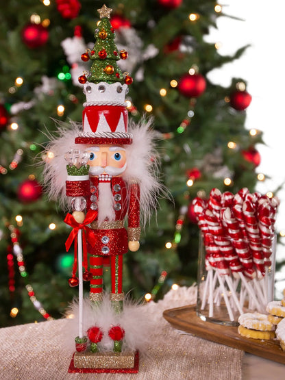 15" Nutcracker With Christmas Tree Hat