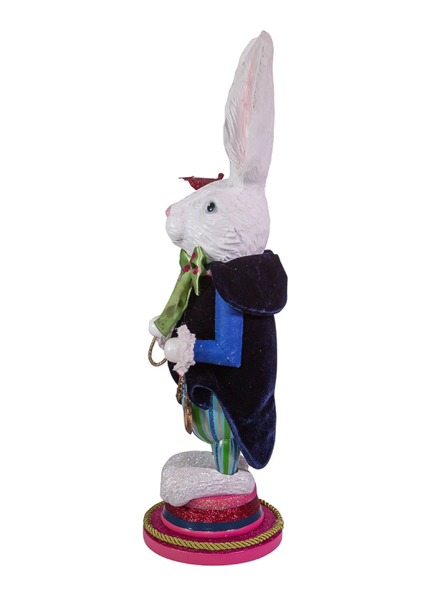 18-Inch Mad Hatter & White Rabbit Nutcracker | Alice in Wonderland Decor
