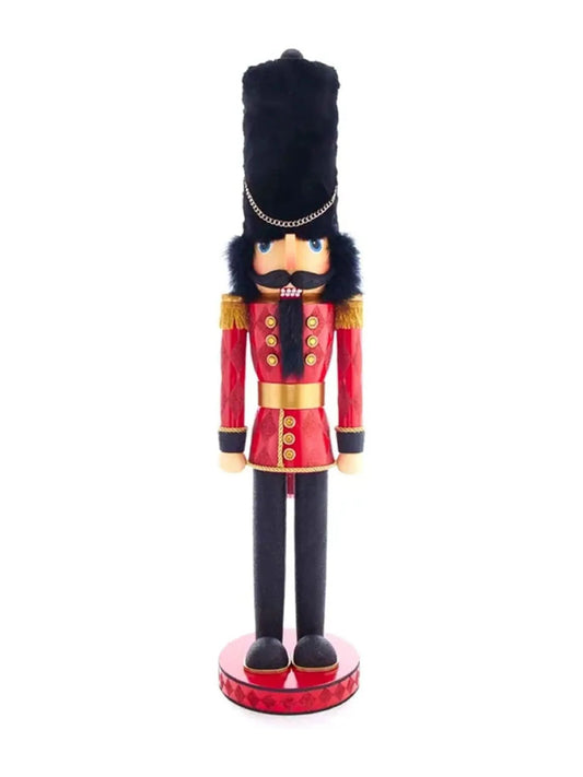 3-Foot Royal Soldier Nutcracker | Life-size Hollywood Holiday Decor
