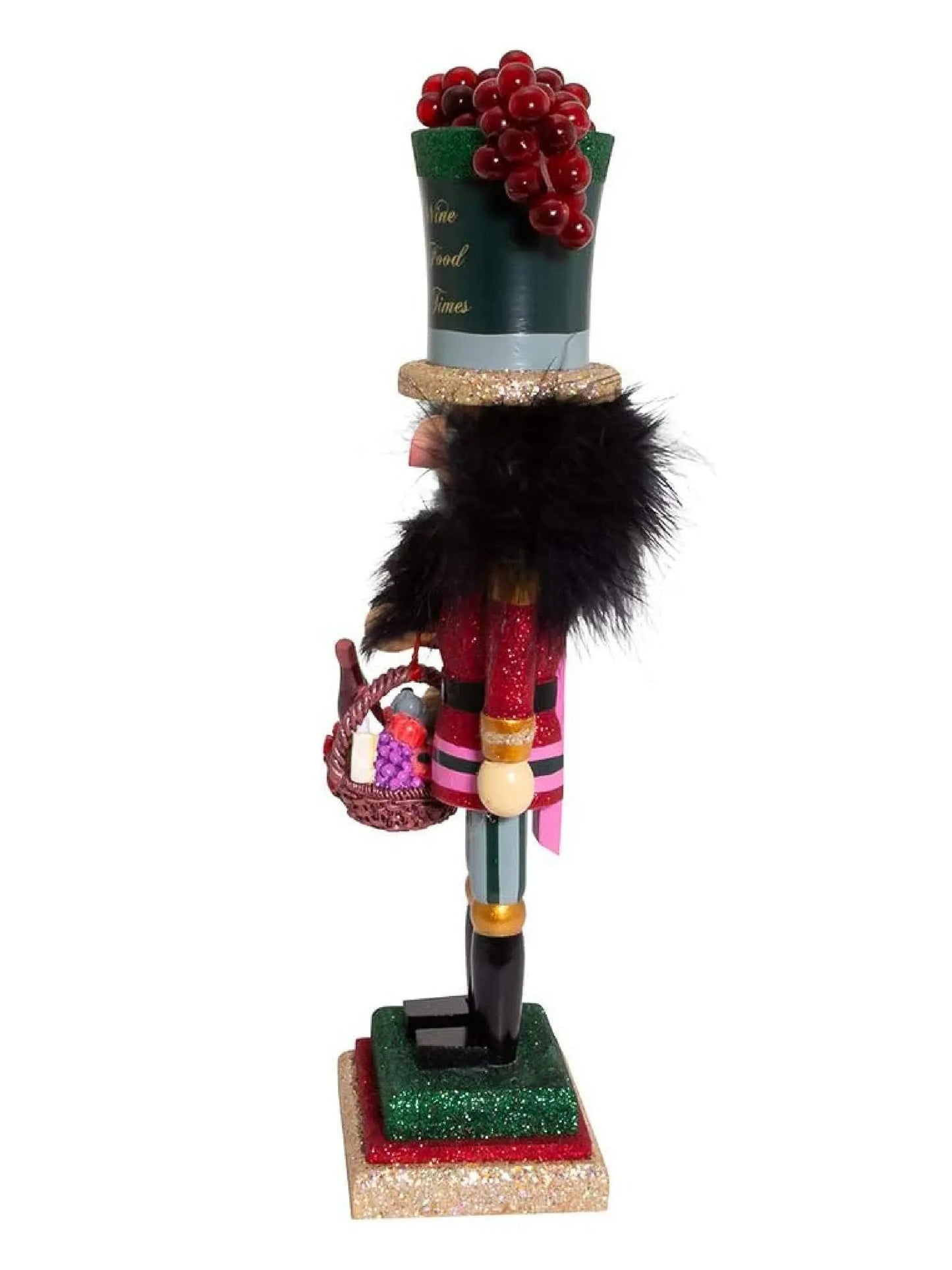 Wine & Grapes Sommelier Nutcracker | 14-Inch Wooden Hollywood Figurine