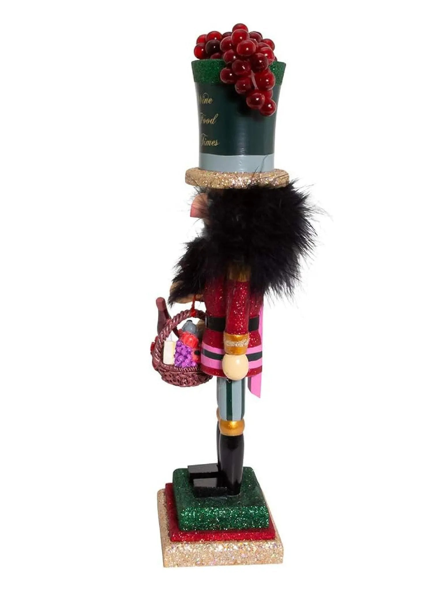 Wine & Grapes Sommelier Nutcracker | 14-Inch Wooden Hollywood Figurine