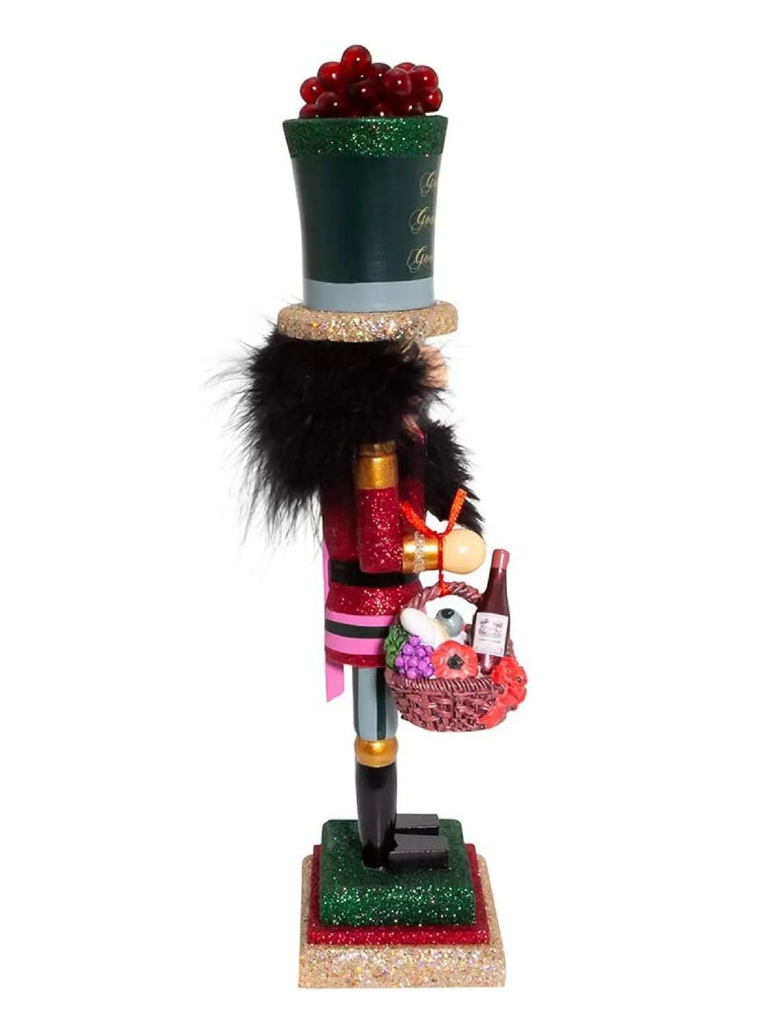 Wine & Grapes Sommelier Nutcracker | 14-Inch Wooden Hollywood Figurine