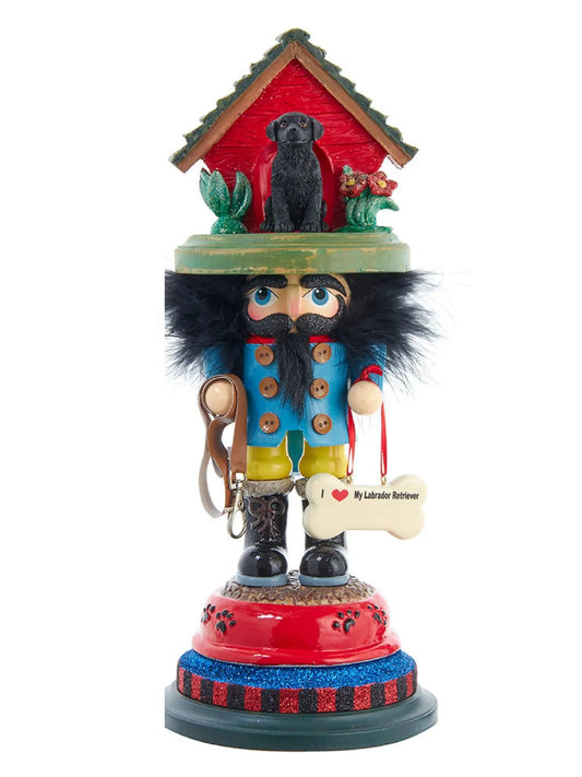 14-Inch Dog House Hat Nutcracker | Pet Lover Hollywood Collection