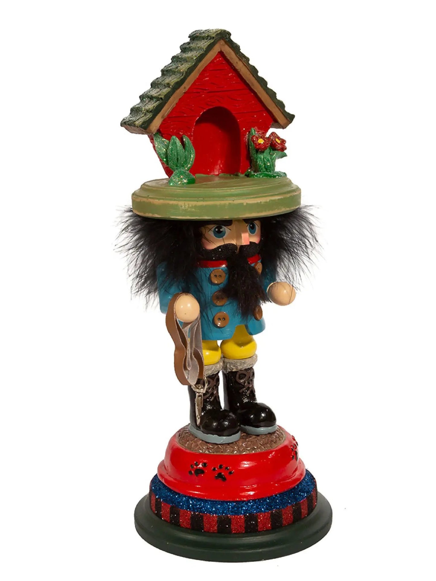 14-Inch Dog House Hat Nutcracker | Pet Lover Hollywood Collection