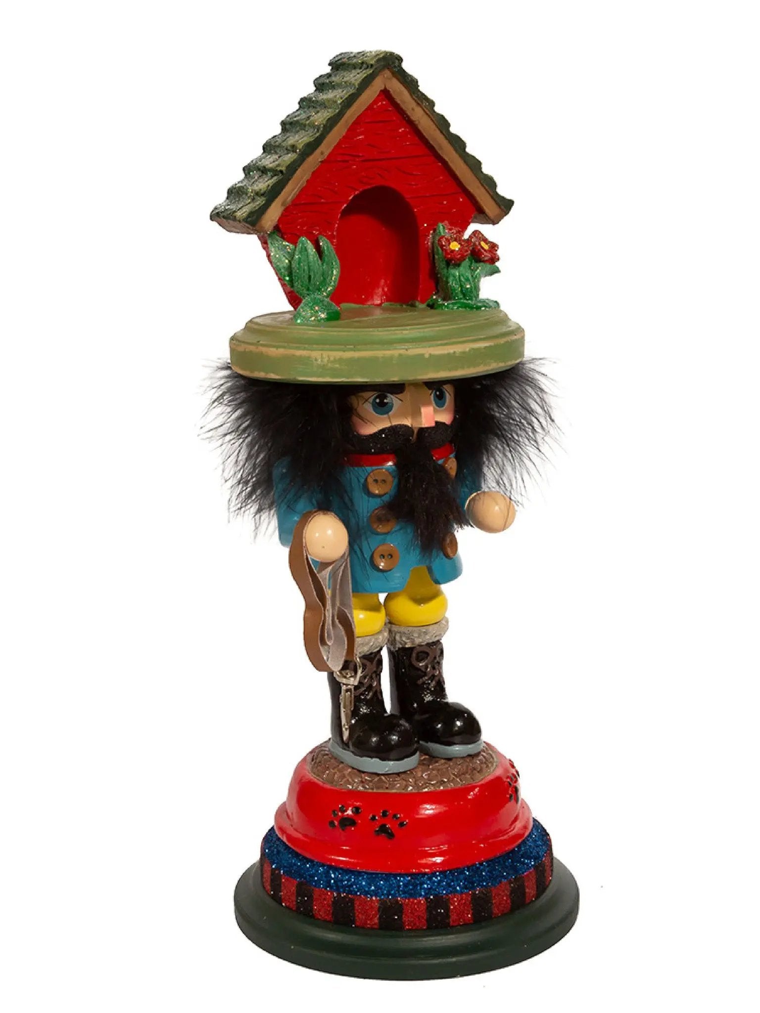 14-Inch Dog House Hat Nutcracker | Pet Lover Hollywood Collection