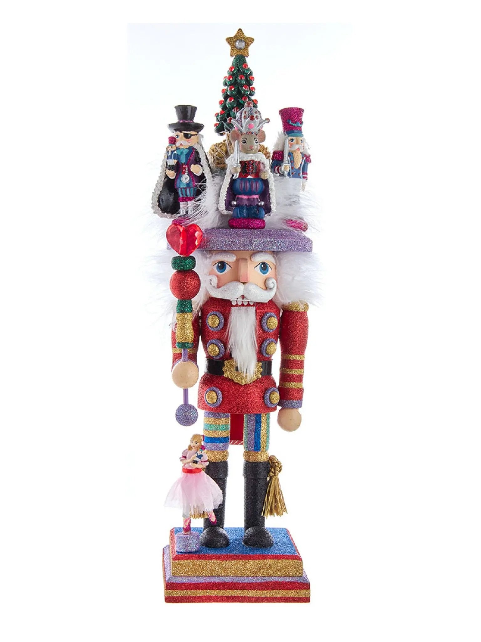 18-Inch Nutcracker Suite Ballet Figurine With Clara | Christmas Decor