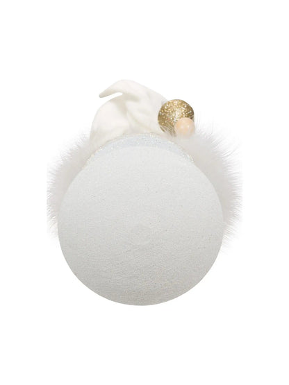 18-Inch Light-up Snowflake Soldier Nutcracker | White & Gold Led Decor