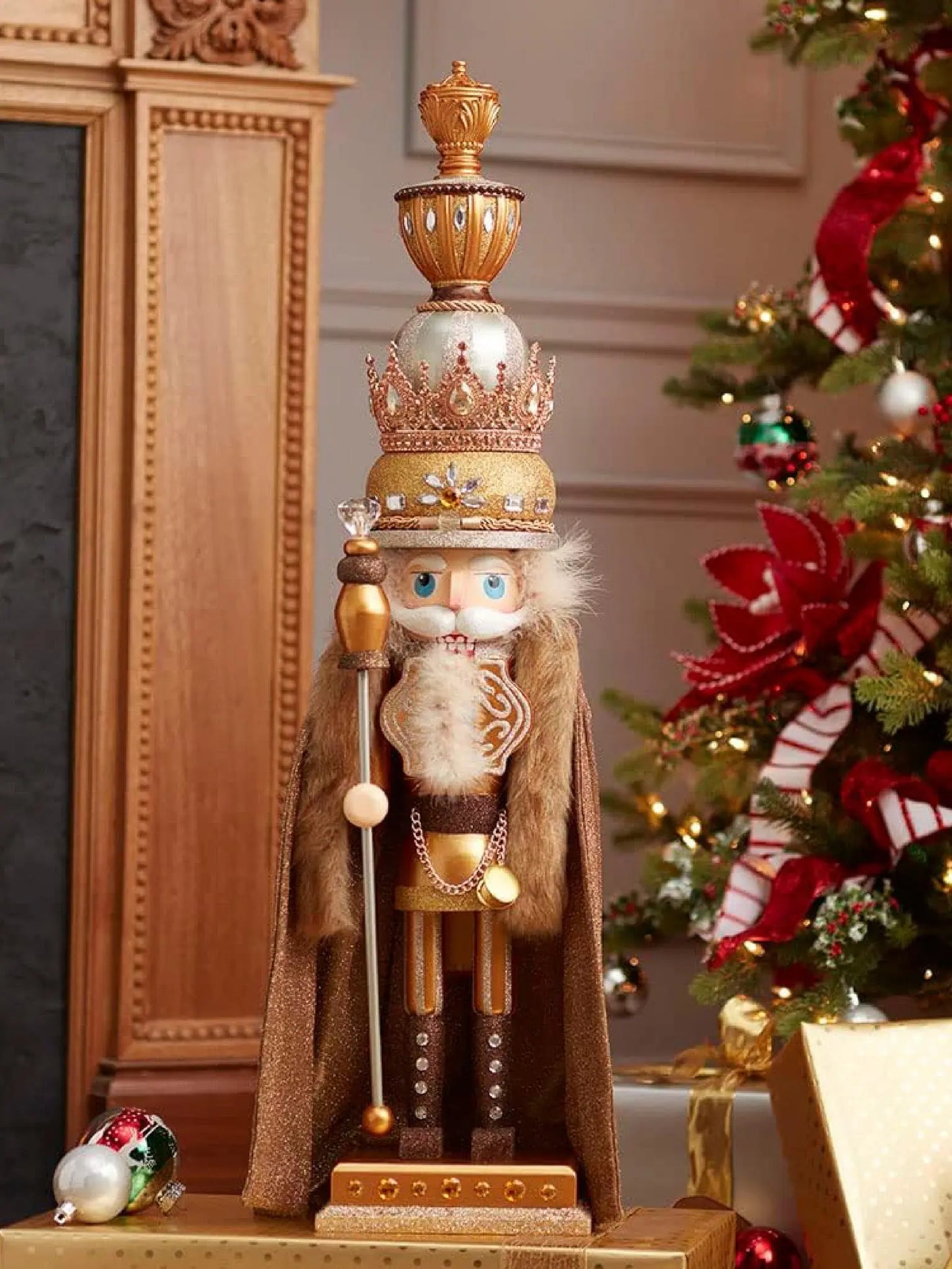 36" Gold King Nutcracker
