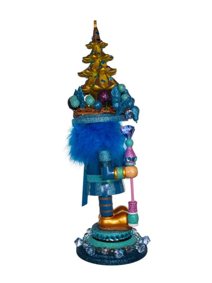 18” Hollywood Blue With Tree Nutcracker