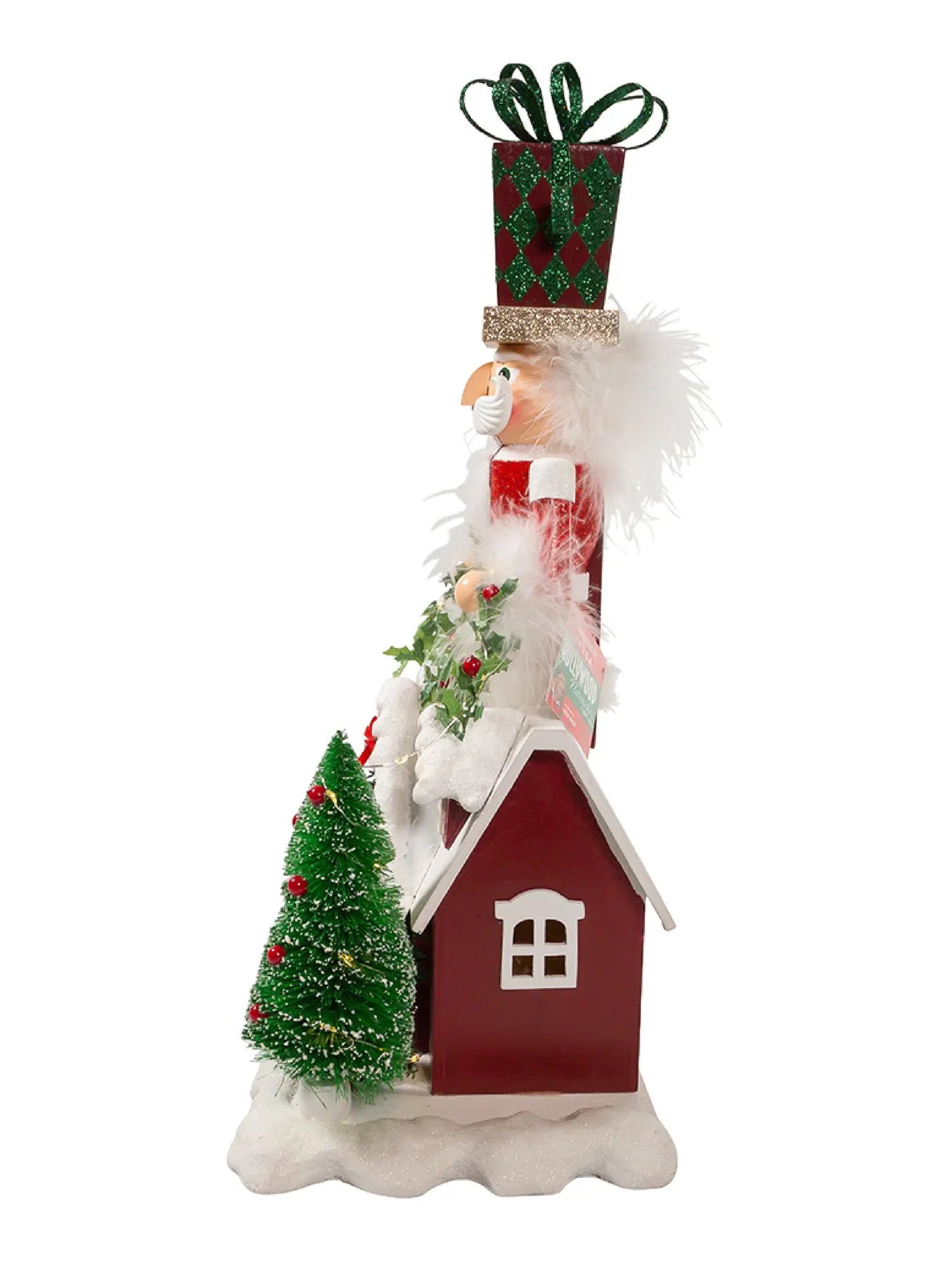 18" Bo Deck the Halls Musical Led Nutcracker