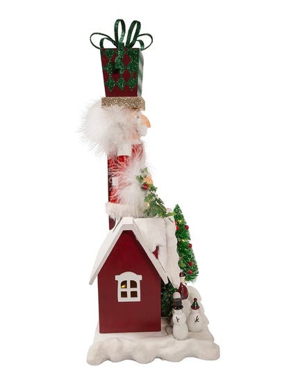 18" Bo Deck the Halls Musical Led Nutcracker