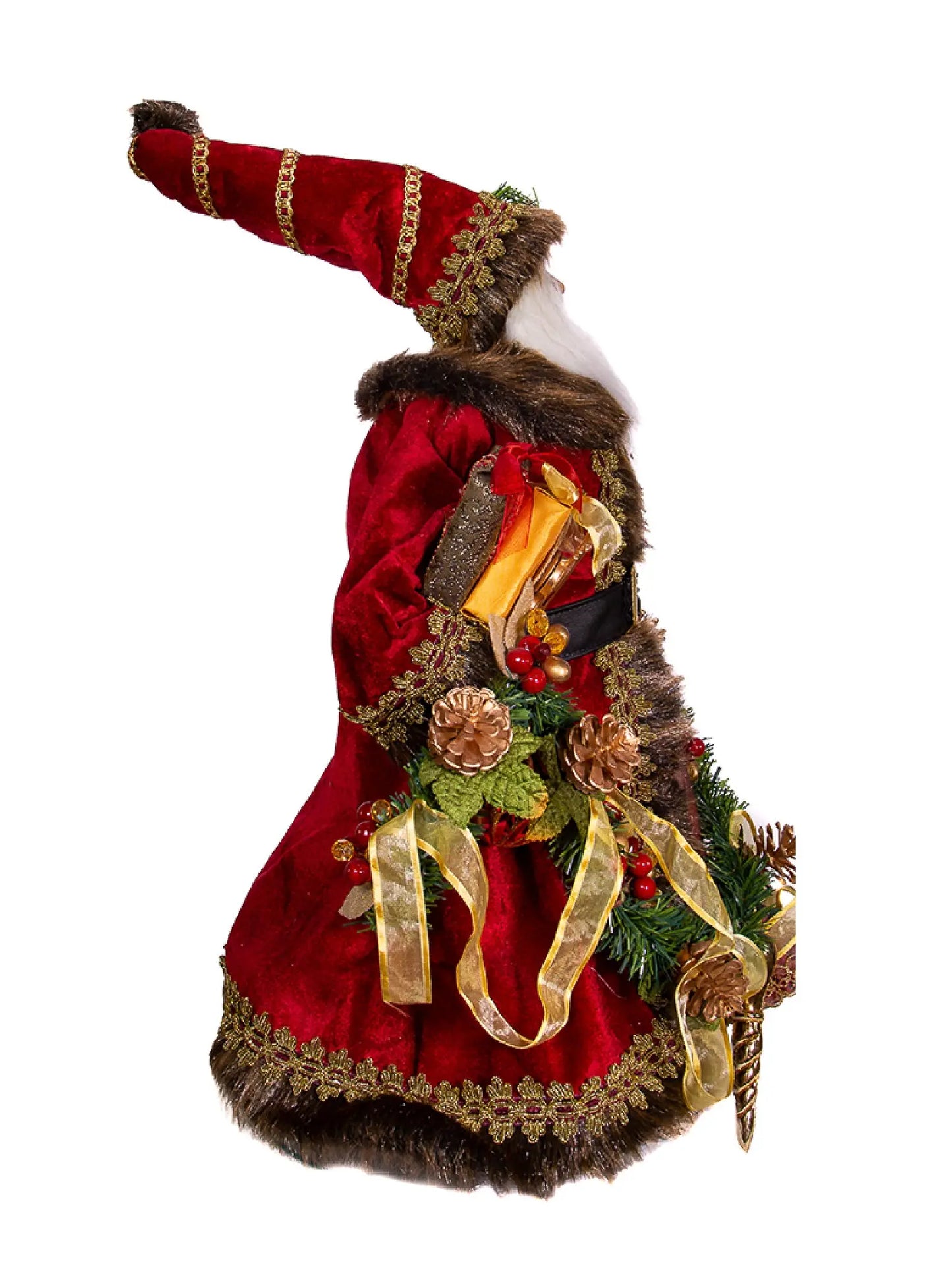 23" Fabric Decorated Santa Tablepiece