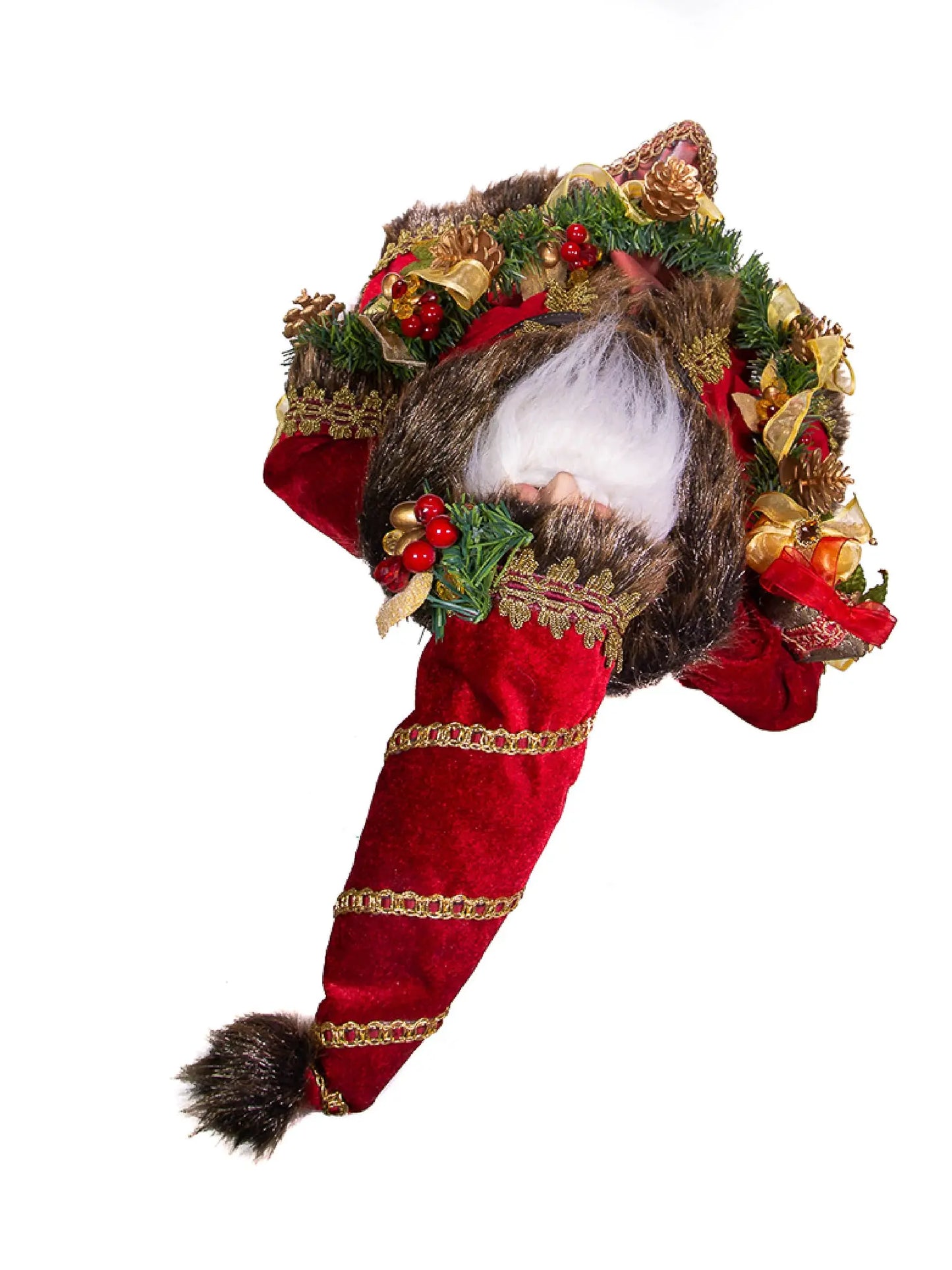 23" Fabric Decorated Santa Tablepiece