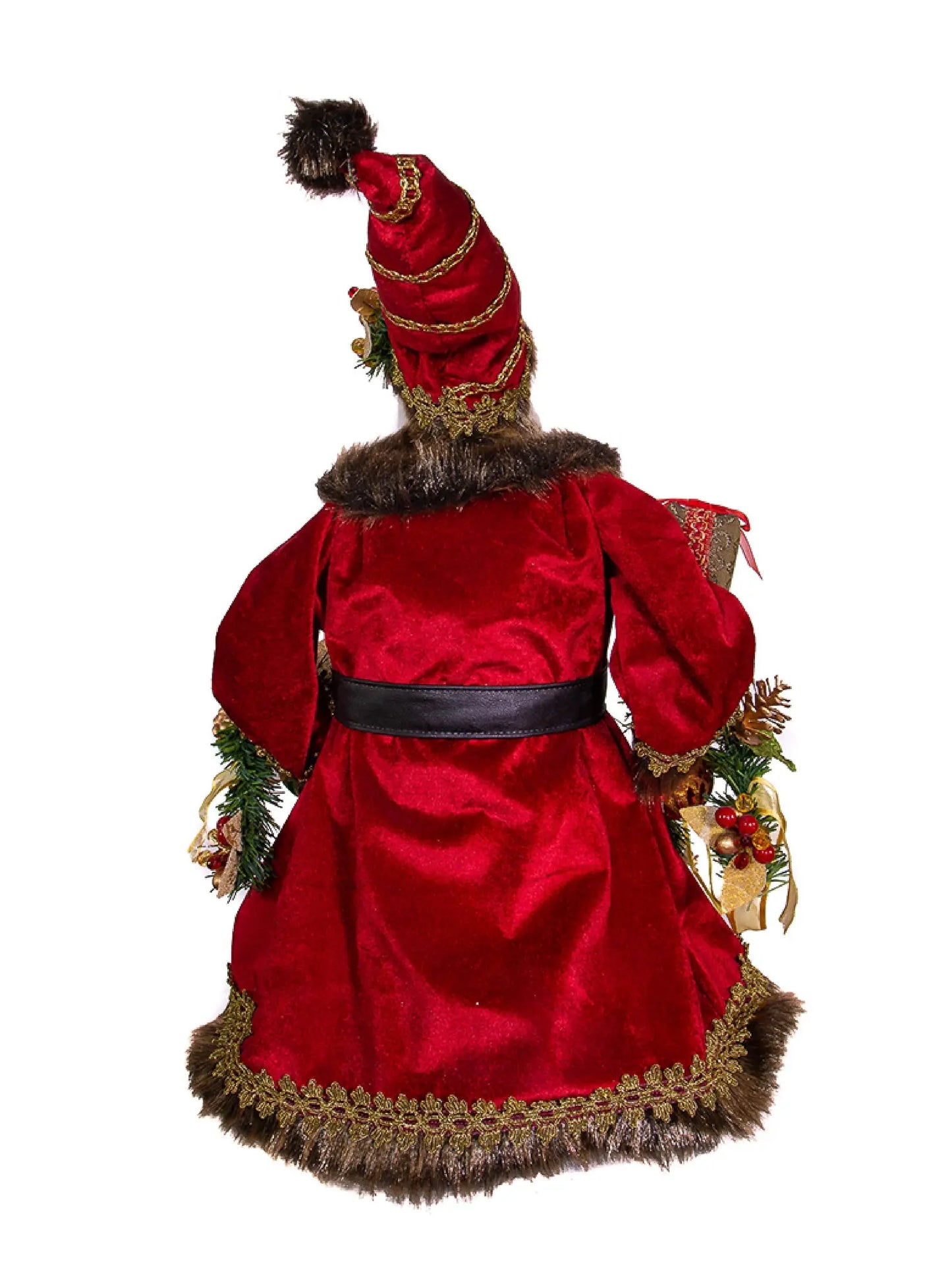23" Fabric Decorated Santa Tablepiece