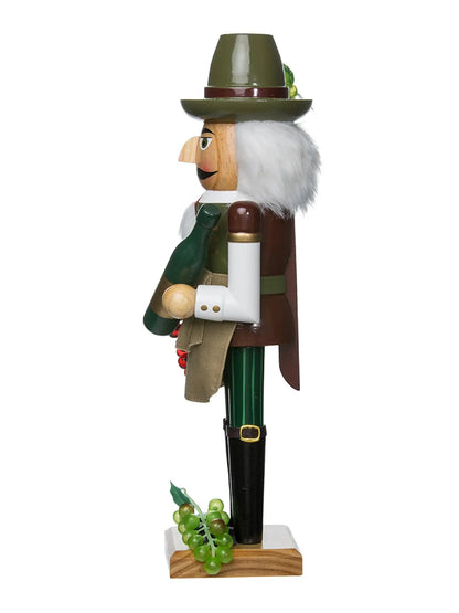 15" Wooden Wine Grower Nutcracker