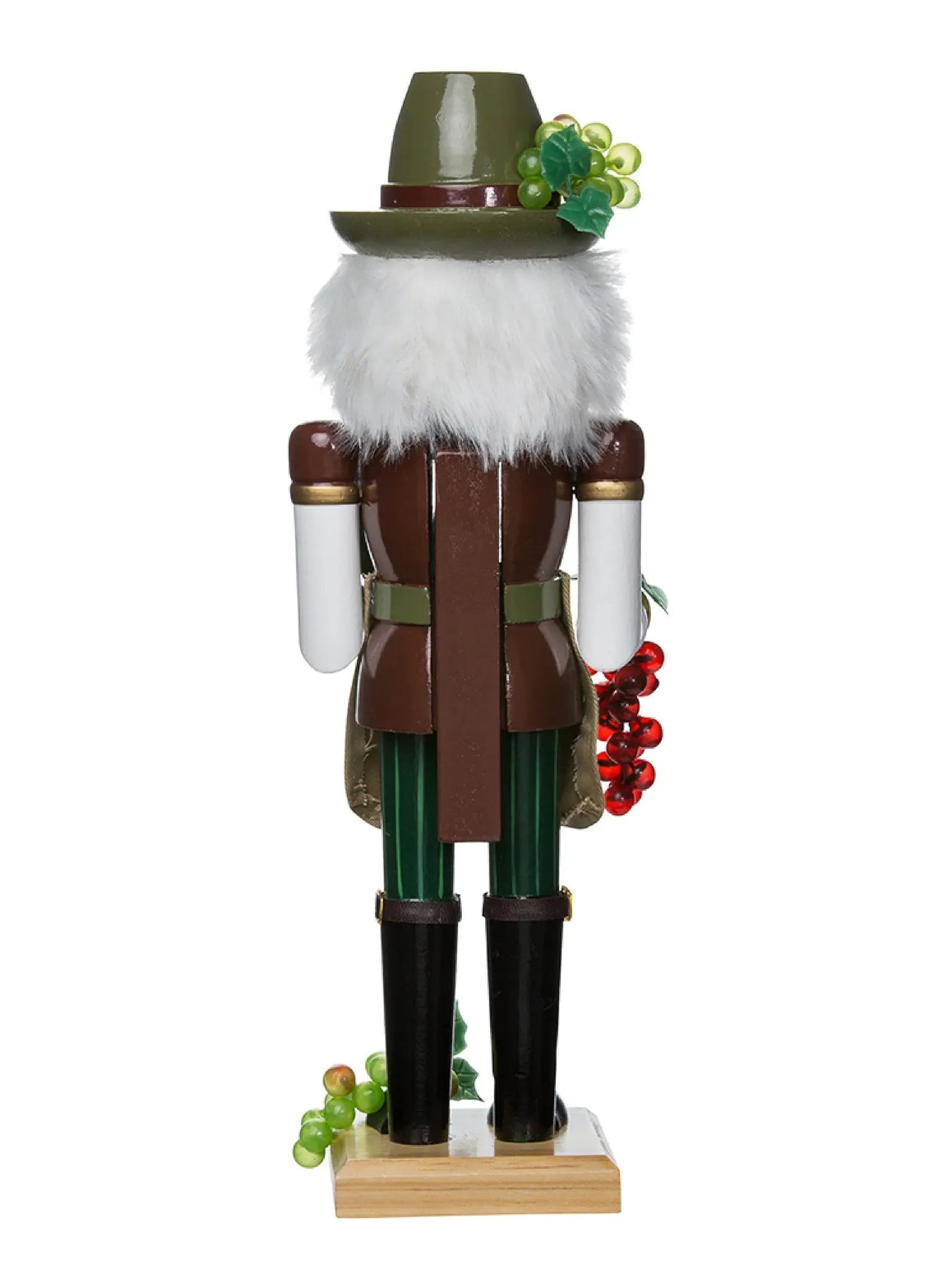 15" Wooden Wine Grower Nutcracker