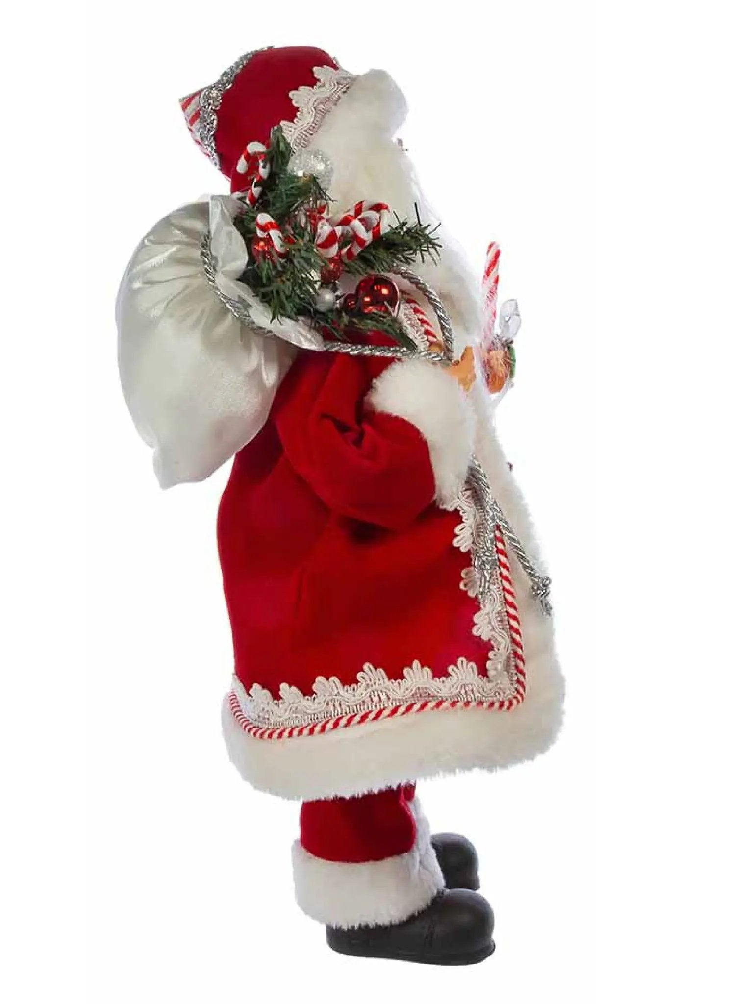 17.5" Kringle Klaus Peppermint Santa