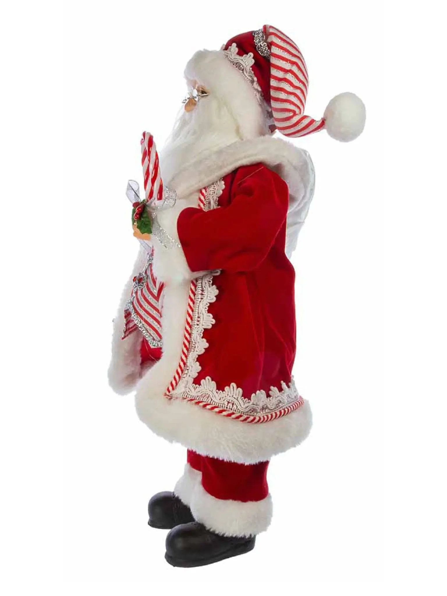17.5" Kringle Klaus Peppermint Santa