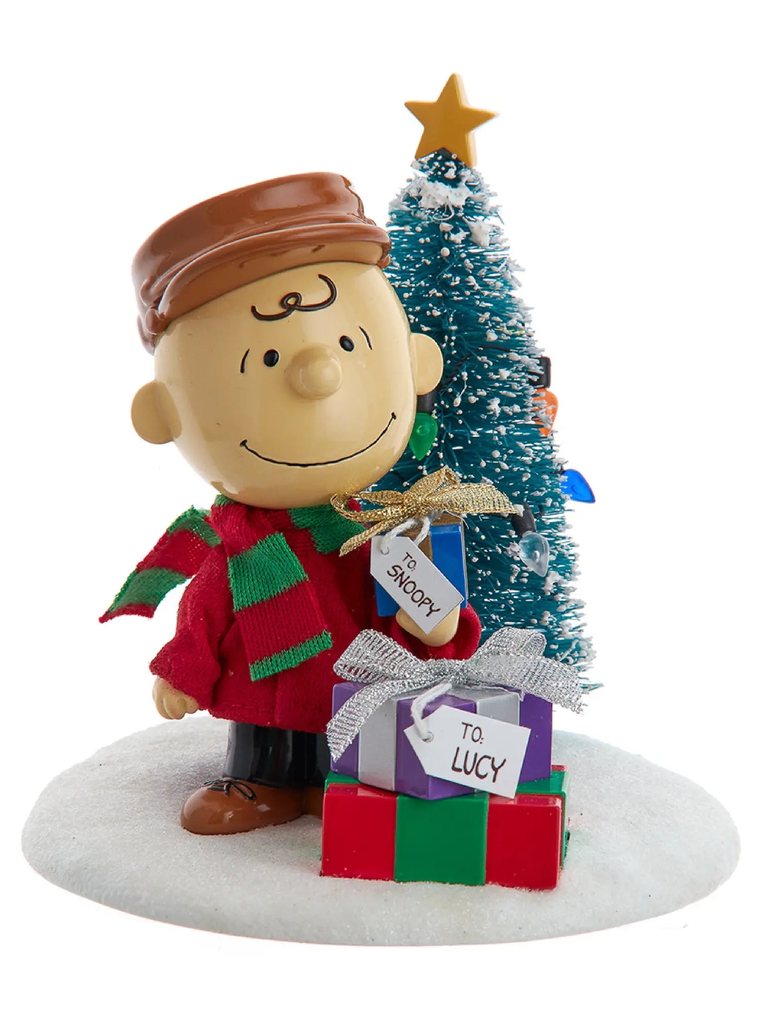 4.5" Fabriche Charlie Brown With Tree