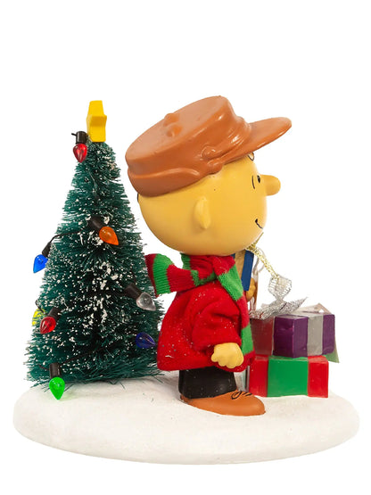 4.5" Fabriche Charlie Brown With Tree