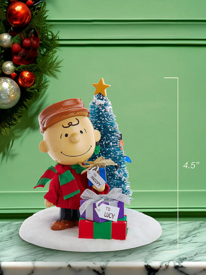 4.5" Fabriche Charlie Brown With Tree