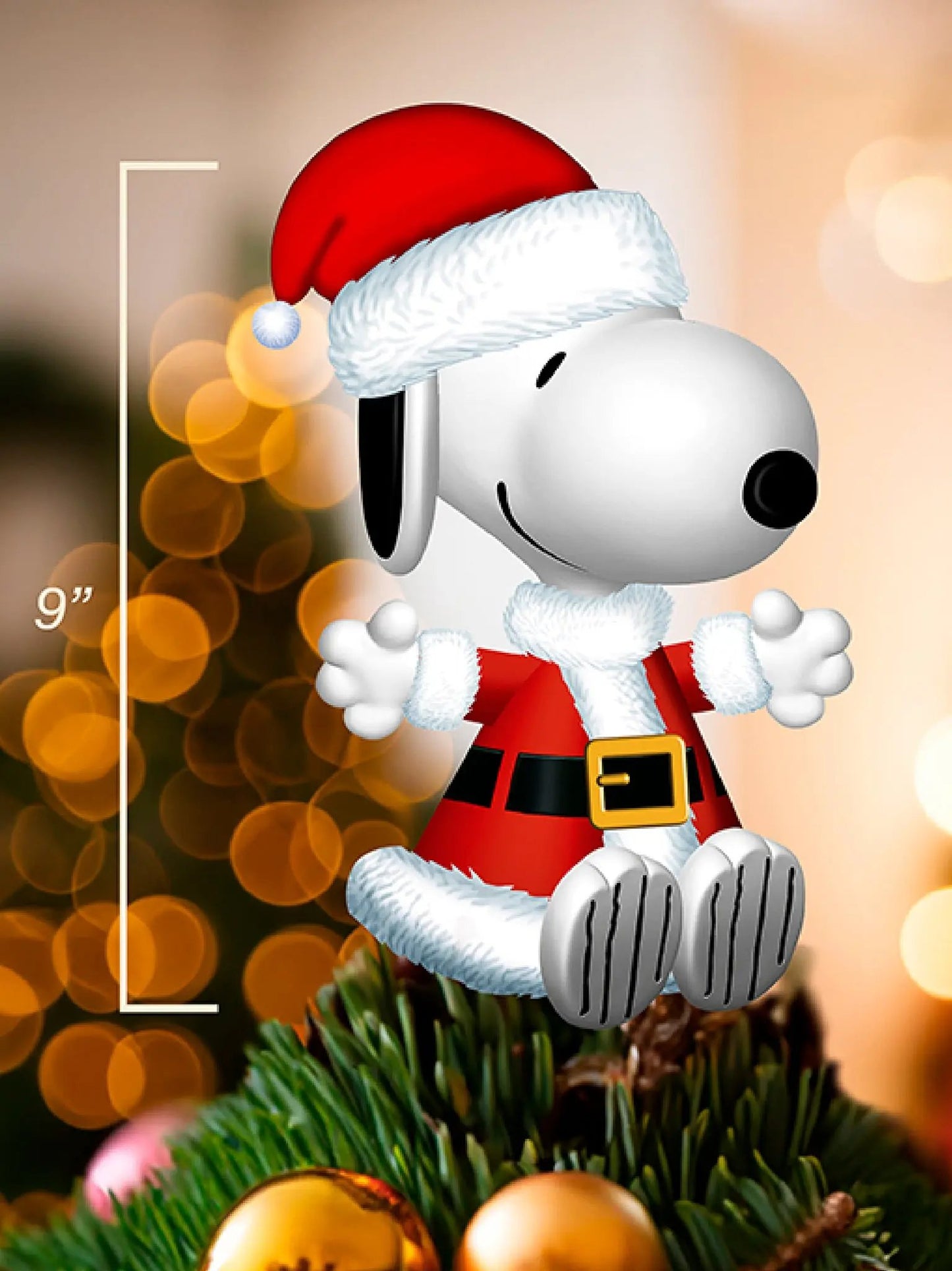 Santa Snoopy Tree Topper