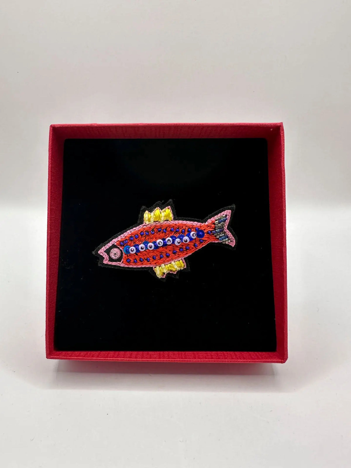 Yellow Fin Sardine Brooch