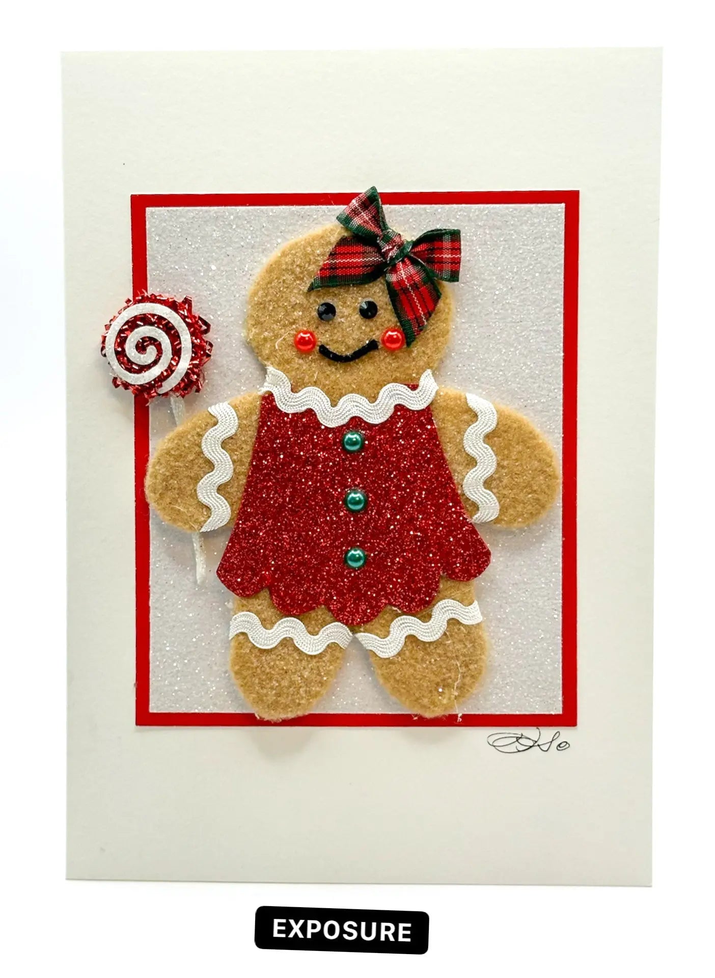 Gingerbread Girl Christmas Card