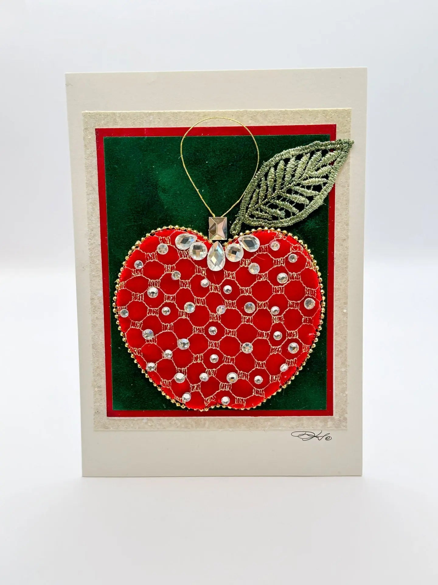 Apple Ornament Christmas Card