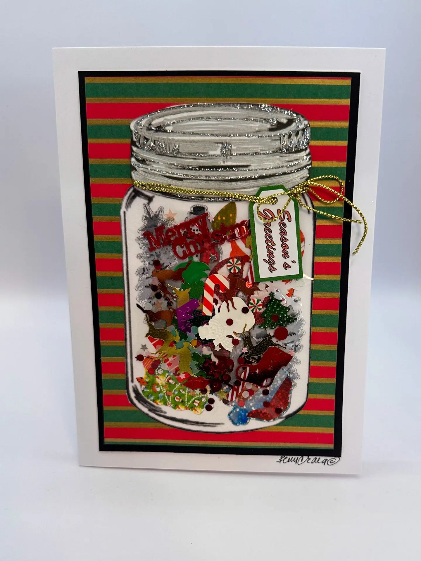Christmas Mason Jar Card